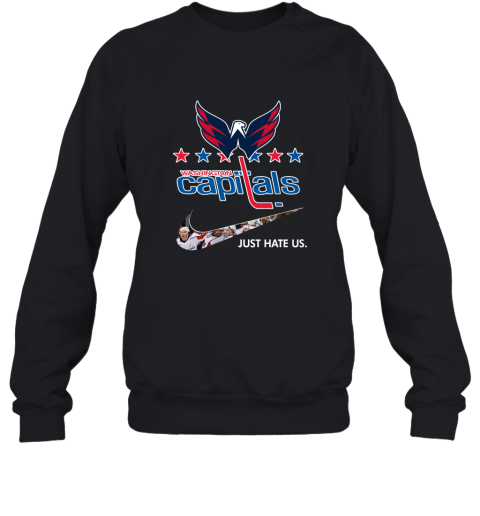 NHL Team Washington Capitals x Nike Just Hate Us Hockey Sweatshirt