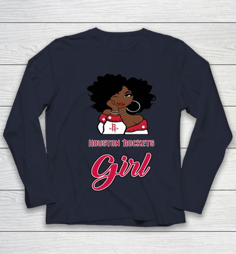 Houston Rockets Girl NBA Youth Long Sleeve 3