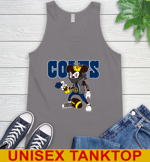 Indianapolis Colts NFL Football Mickey Peace Sign Sports Tank Top 7