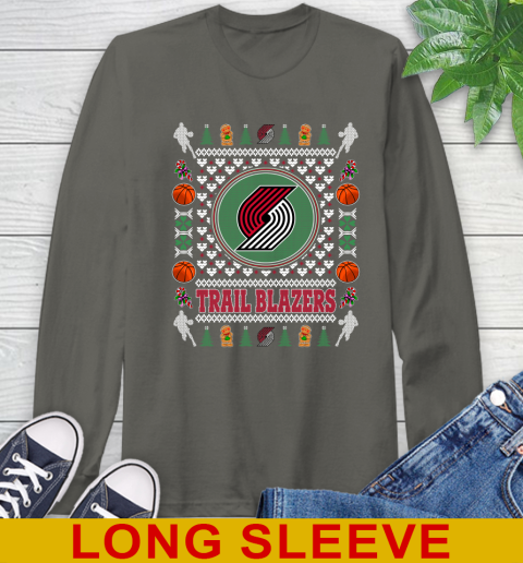 Portland Trail Blazers Merry Christmas NBA Basketball Loyal Fan Long Sleeve T-Shirt 10