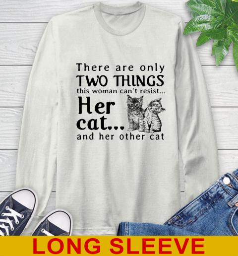 There are only two things this women can't resit her cat.. and cat 178