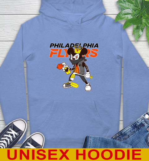 Philadelphia Flyers NHL Hockey Mickey Peace Sign Sports Hoodie 11