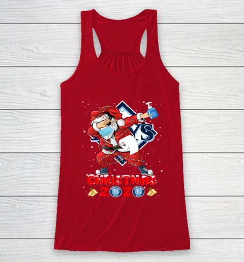 Tampa Bay Rays Funny Santa Claus Dabbing Christmas 2020 MLB Racerback Tank 4