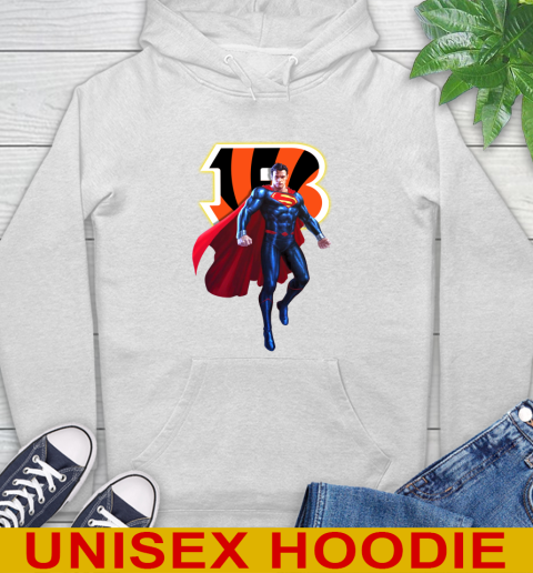 NFL Superman DC Sports Football Cincinnati Bengals Hoodie