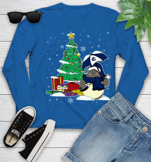 Vancouver Canucks NHL Hockey Cute Tonari No Totoro Christmas Sports Youth Long Sleeve 10