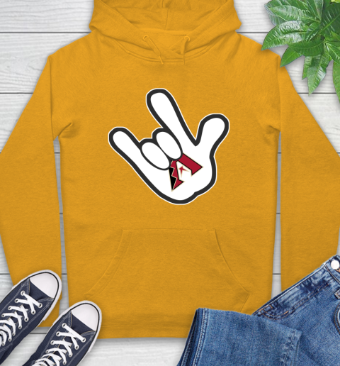 Arizona Diamondbacks MLB Baseball Mickey Rock Hand Disney Hoodie 3