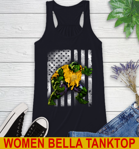 Pittsburgh Pirates Hulk Marvel Avengers MLB Baseball American Flag Racerback Tank 8