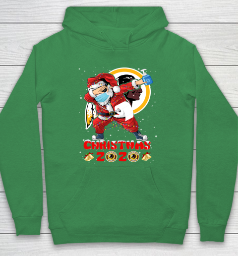Washington Redskins Funny Santa Claus Dabbing Christmas 2020 NFL Hoodie 5