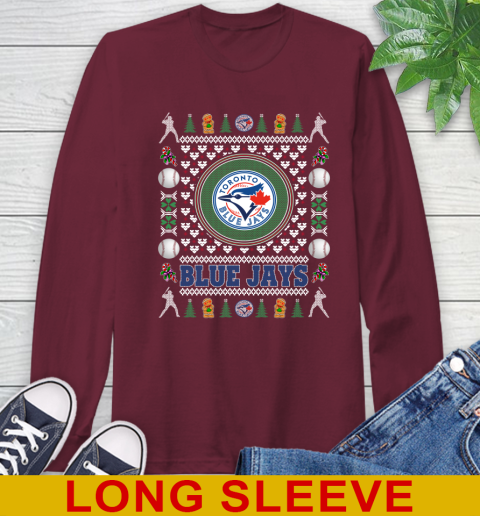 Toronto Blue Jays Merry Christmas MLB Baseball Loyal Fan Long Sleeve T-Shirt 7