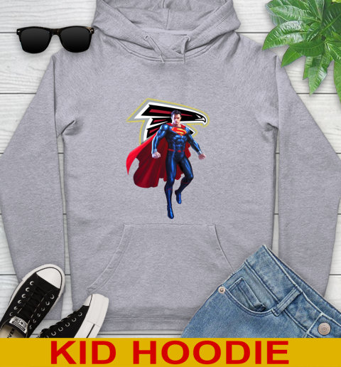 NFL Superman DC Sports Football Atlanta Falcons Youth Hoodie 6