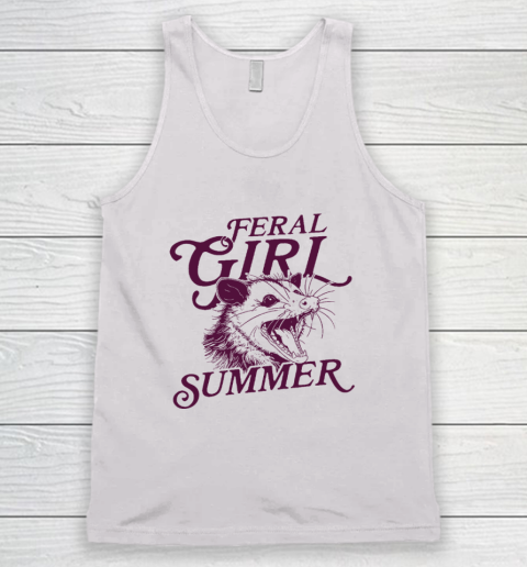 Feral Girl Summer Opossum Vintage Tank Top