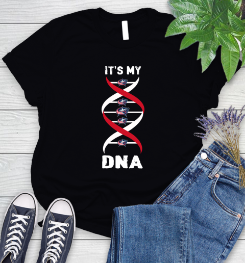 Columbus Blue Jackets NHL Hockey It's My DNA Sports Women's T-Shirt