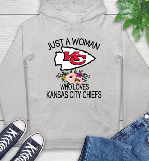 NFL Just A Woman Who Loves Kansas City Chiefs Football Sports Hoodie