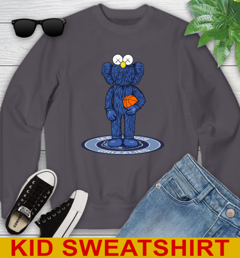 NBA Basketball Memphis Grizzlies Kaws Bff Blue Figure Shirt Youth Sweatshirt 6