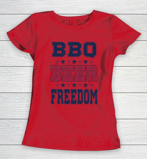 BBQ Beer Freedom Women's T-Shirt 10