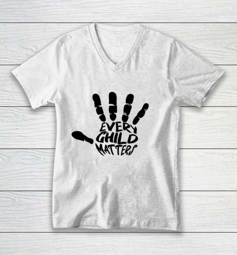 Every Child Matters Indigenous Education Orange Day V-Neck T-Shirt