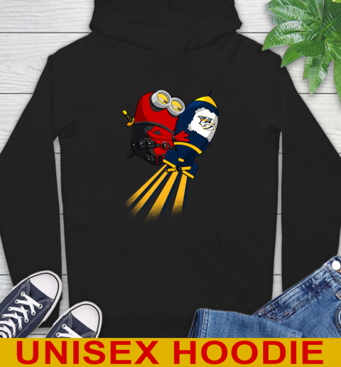 NHL Hockey Nashville Predators Deadpool Minion Marvel Shirt Hoodie