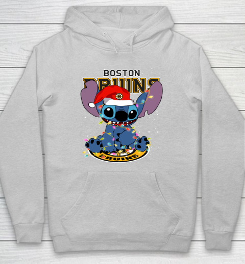 Boston Bruins NHL Hockey noel stitch Christmas Hoodie 4