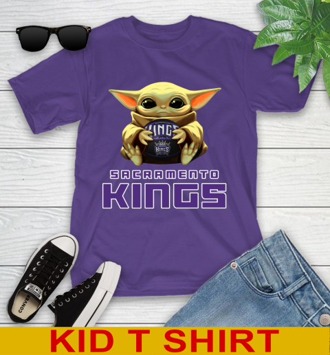 NBA Basketball Sacramento Kings Star Wars Baby Yoda Shirt 104