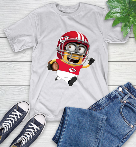 NFL Kansas City Chiefs Minions Disney Football Sports T-Shirt 12