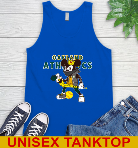Oakland Athletics MLB Baseball Mickey Peace Sign Sports Tank Top 5