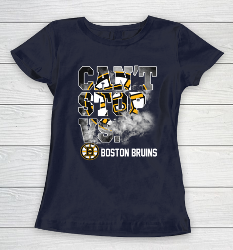 NHL Boston Bruins Hockey Can't Stop Vs Women's T-Shirt 2