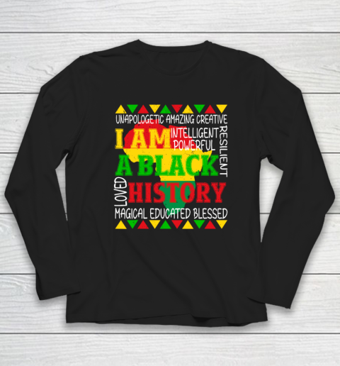 Black History Is American History Patriotic African American Long Sleeve T-Shirt
