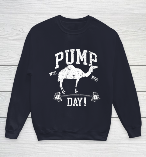 Funny Pump Day Hump Day Camel Weight Lifting Training Gym Youth Sweatshirt 3 Funny Pump Day Hump Day Camel Weight Lifting Training Gym Youth Sweatshirt - Image 3
