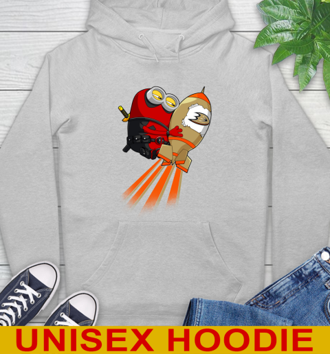 NHL Hockey Anaheim Ducks Deadpool Minion Marvel Shirt Hoodie 6