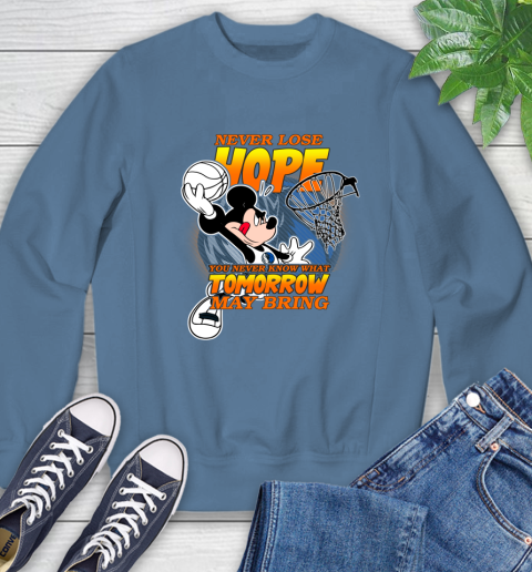 Dallas Mavericks NBA Basketball Mickey Disney Never Lose Hope Sweatshirt 8