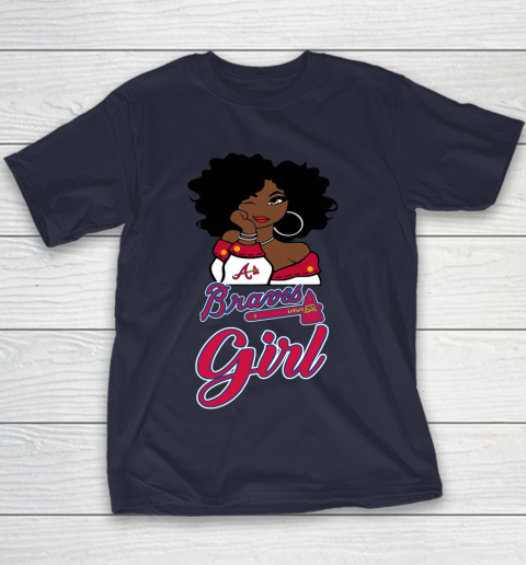 Atlanta Braves Girl MLB Youth T-Shirt 4