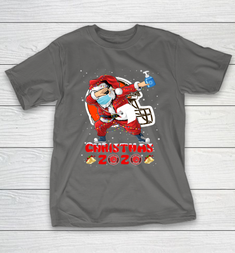 Cleveland Browns Funny Santa Claus Dabbing Christmas 2020 NFL T-Shirt 8