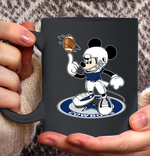 NFL Football Dallas Cowboys Cheerful Mickey Disney Shirt Ceramic Mug 15oz