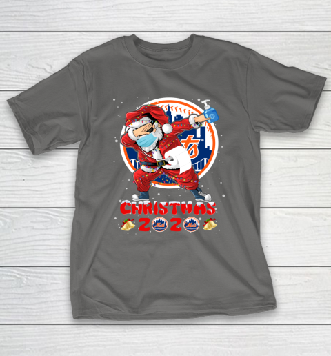 New York Mets Funny Santa Claus Dabbing Christmas 2020 MLB T-Shirt 8