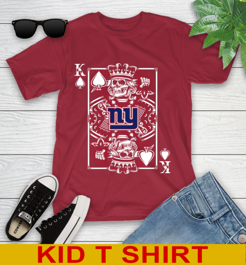New York Giants NFL Football The King Of Spades Death Cards Shirt Youth T-Shirt 12