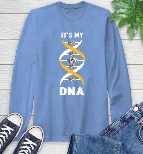Nashville Predators NHL Hockey It's My DNA Sports Long Sleeve T-Shirt 12