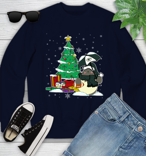 Green Bay Packers NFL Football Cute Tonari No Totoro Christmas Sports Youth Sweatshirt 2