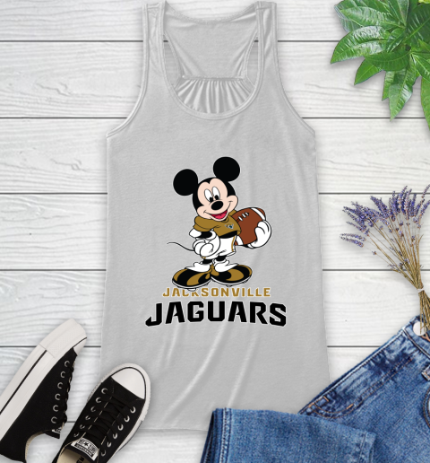 NFL Football Jacksonville Jaguars Cheerful Mickey Mouse Shirt Racerback Tank 2