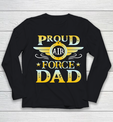 Veteran Shirt Proud Air Force Dad Youth Long Sleeve