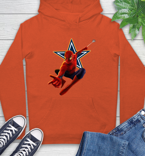NFL Spider Man Avengers Endgame Football Dallas Cowboys Hoodie Tee For Sports