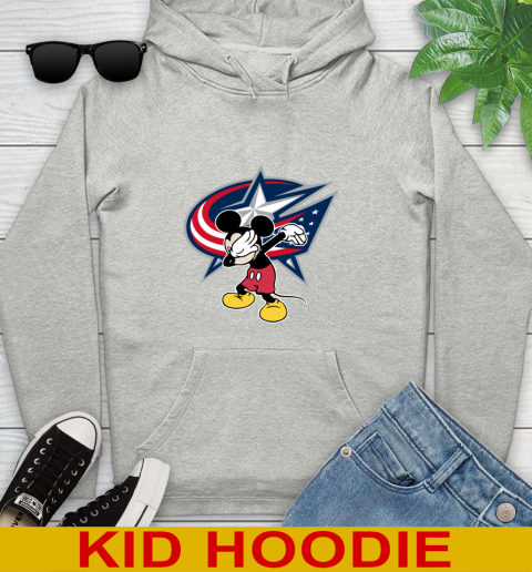 Columbus Blue Jackets NHL Hockey Dabbing Mickey Disney Sports Youth Hoodie