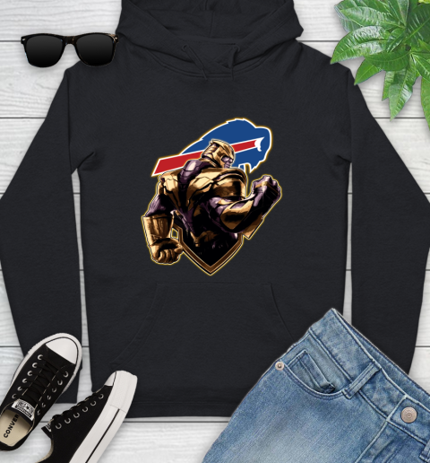 NFL Thanos Avengers Endgame Football Sports Buffalo Bills Youth Hoodie 2