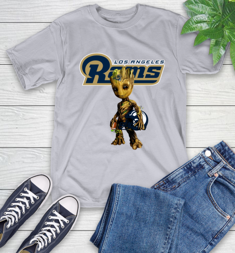 Los Angeles Rams NFL Football Groot Marvel Guardians Of The Galaxy T-Shirt 6