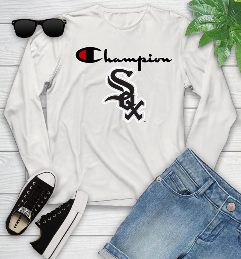 MLB Baseball Chicago White Sox Champion Shirt Youth Long Sleeve 10