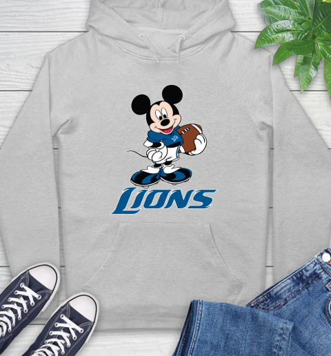 NFL Football Detroit Lions Cheerful Mickey Mouse Shirt Hoodie 6