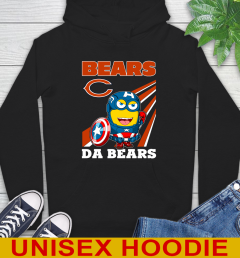 NFL Football Chicago Bears Captain America Marvel Avengers Minion Shirt Hoodie