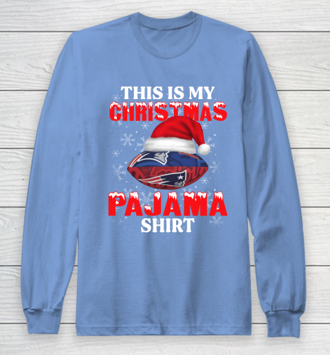 New England Patriots This Is My Christmas Pajama Shirt NFL Long Sleeve T-Shirt 8