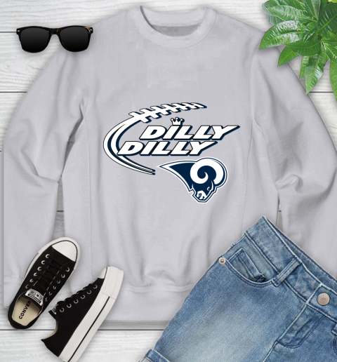 NFL Los Angeles Rams Dilly Dilly Football Sports Youth Sweatshirt 4