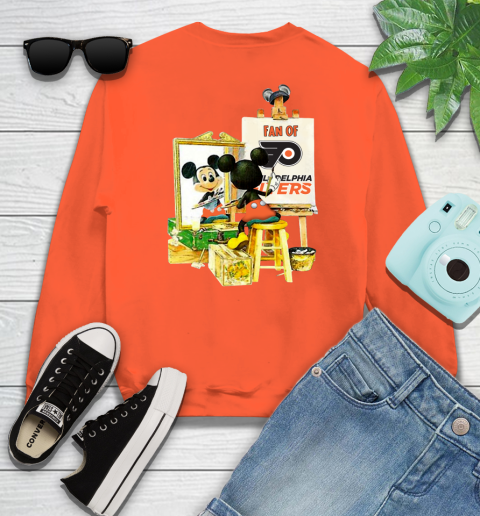 NHL Hockey Philadelphia Flyers Mickey Drawing Shirt 27