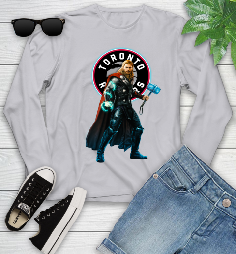 NBA Thor Avengers Endgame Basketball Toronto Raptors Youth Long Sleeve 5